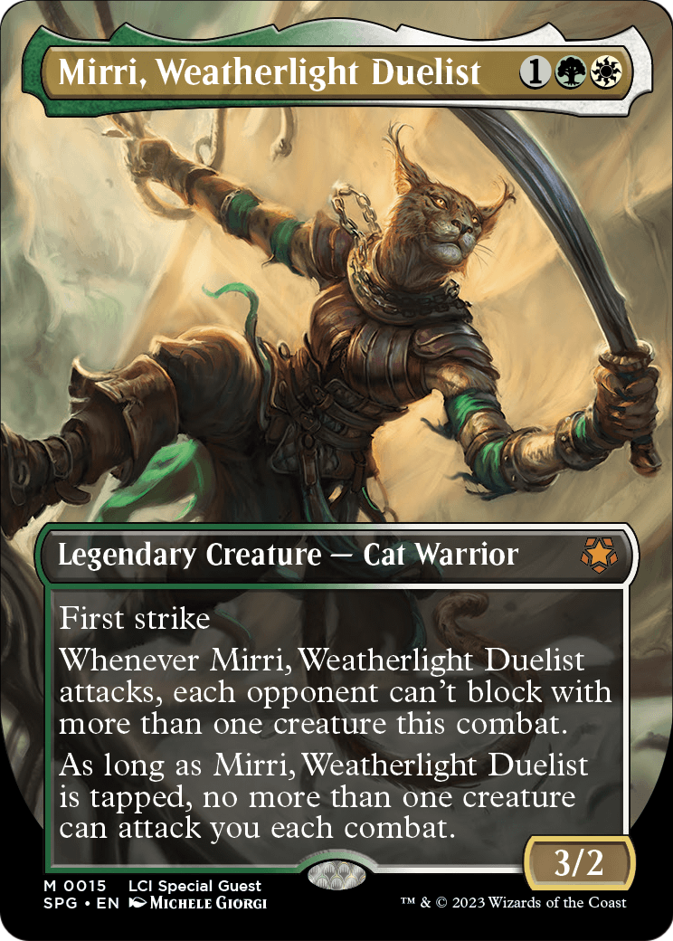 Mirri, Weatherlight Duelist (Borderless) [The Lost Caverns of Ixalan Special Guests] Foil