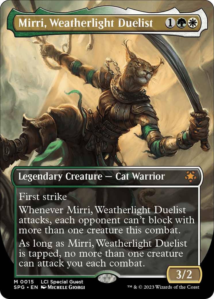 Mirri, Weatherlight Duelist (Borderless) [The Lost Caverns of Ixalan Special Guests] Foil
