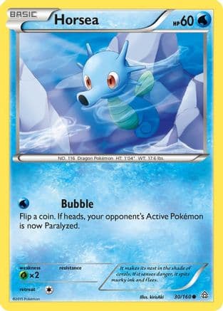 Horsea 30/160 - XY  Primal Clash Reverse Holofoil