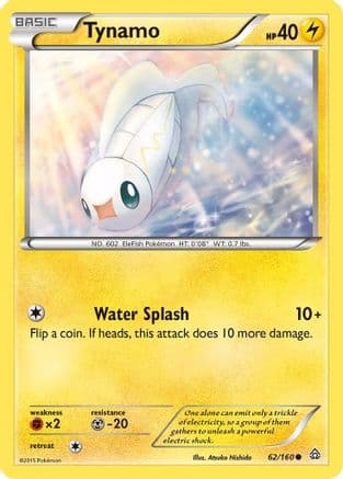 Tynamo 62/160 - XY  Primal Clash Reverse Holofoil