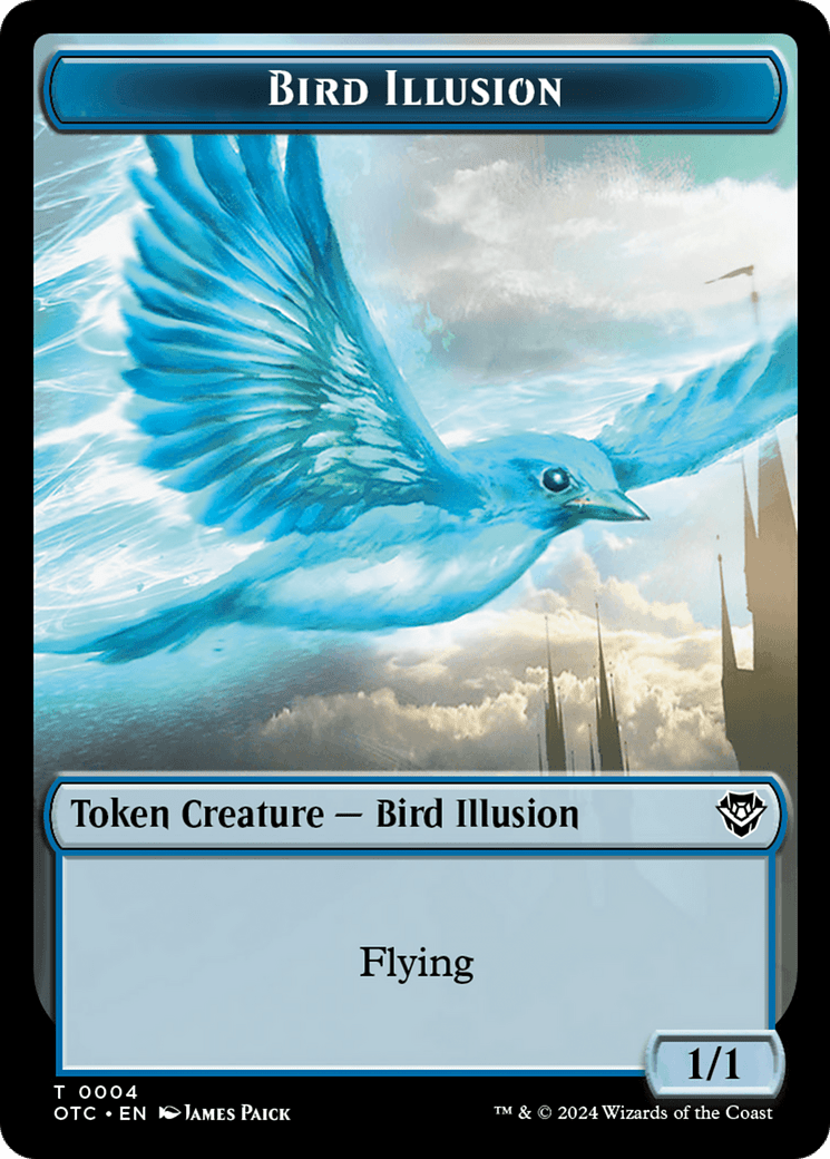 Bird Illusion (TOTC-004) - Outlaws of Thunder Junction Commander Tokens