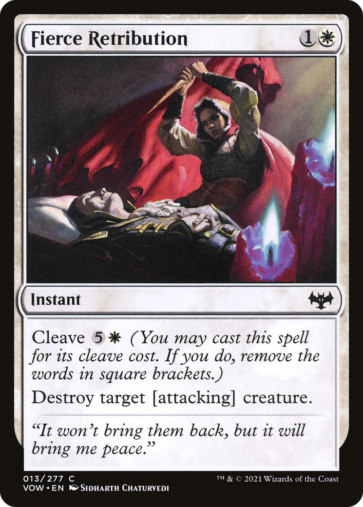 Fierce Retribution [Innistrad: Crimson Vow] Foil