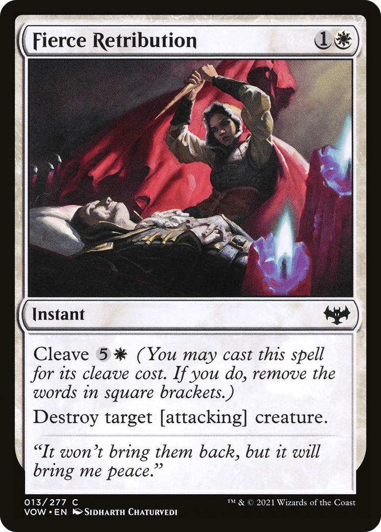 Fierce Retribution [Innistrad: Crimson Vow] Foil