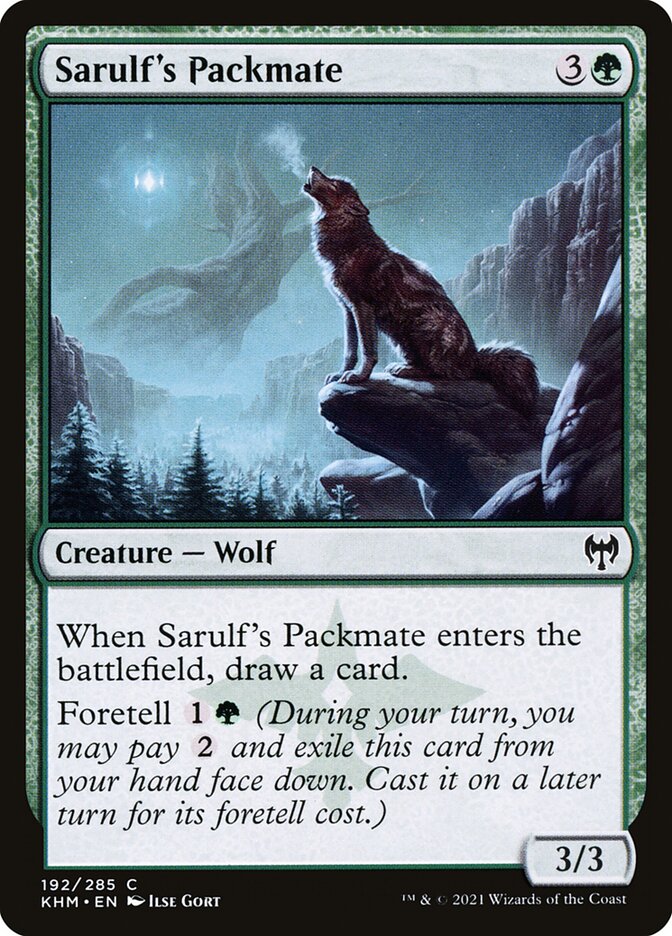 Sarulf's Packmate 192/285 (Kaldheim)  - Foil