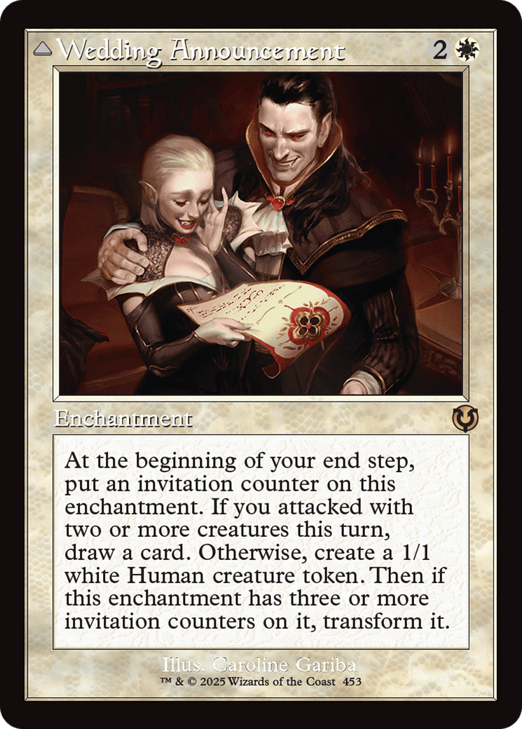 Wedding Announcement (Retro Frame) |  Foil (453) [Innistrad Remastered]