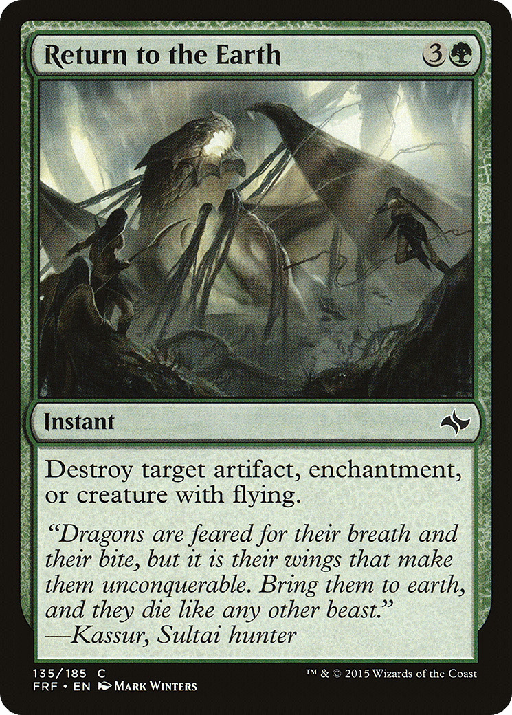 Return to the Earth [Fate Reforged] Foil