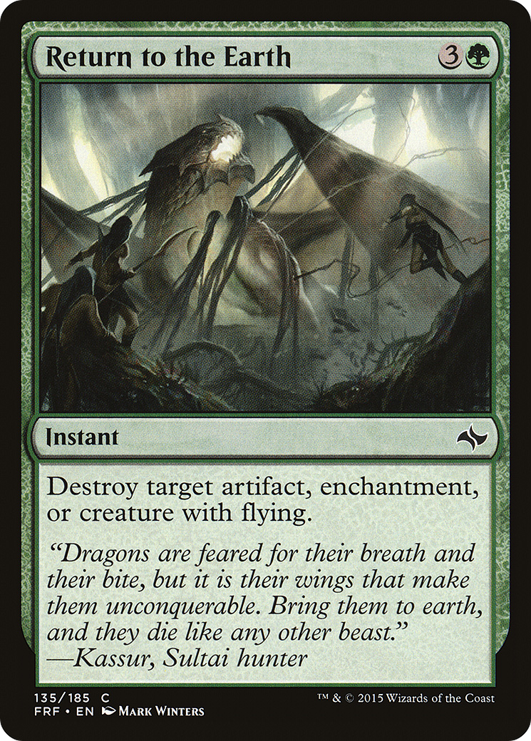 Return to the Earth [Fate Reforged] Foil
