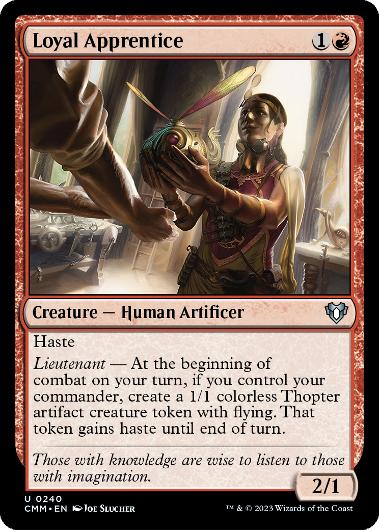 Loyal Apprentice [Commander Masters] Foil