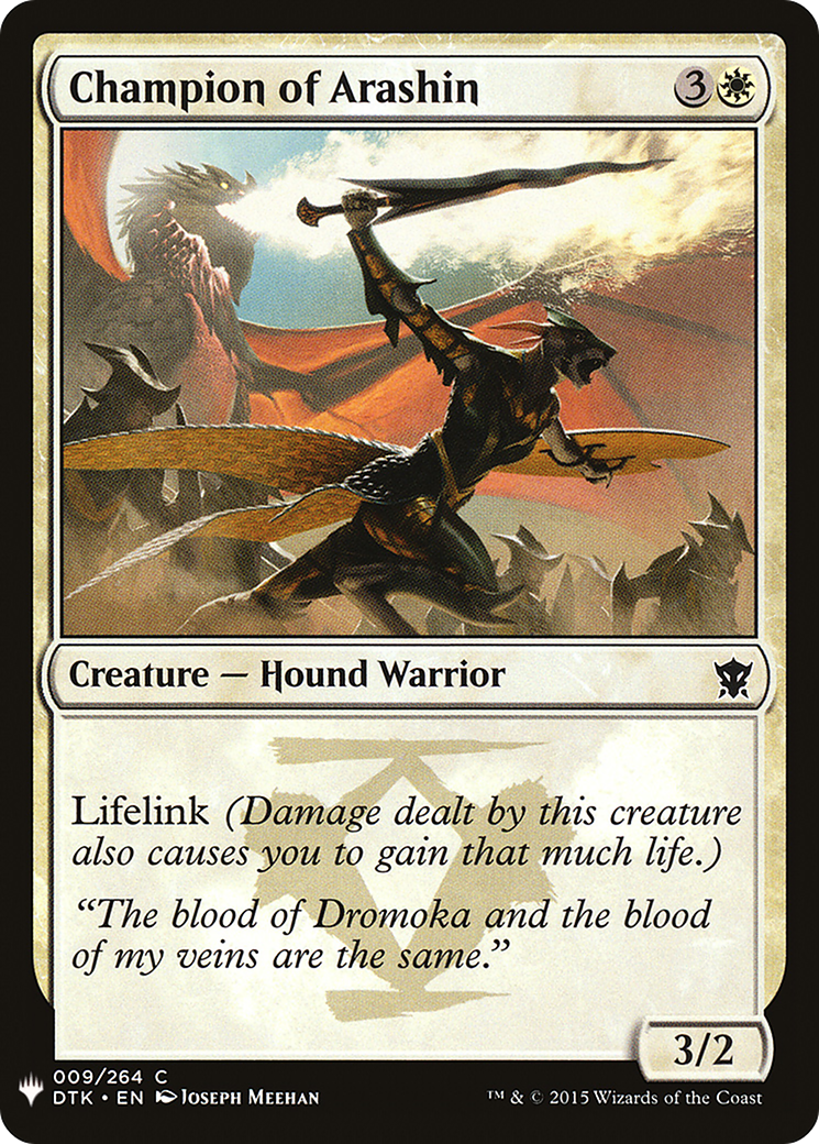 Champion of Arashin |  (DTK-9) [The List]