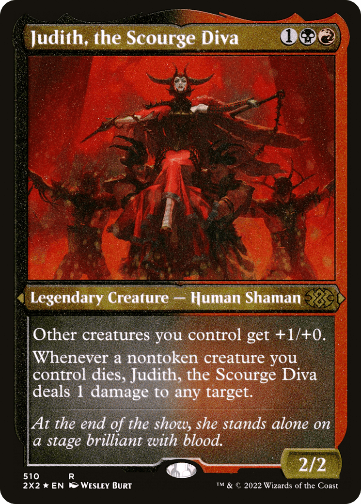 Judith, the Scourge Diva (Foil Etched) |  Foil (510) [Double Masters 2022]