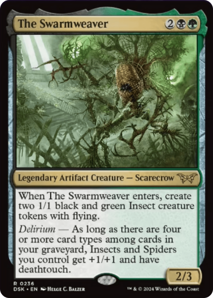 The Swarmweaver (0236) [Duskmourn: House of Horror] Foil