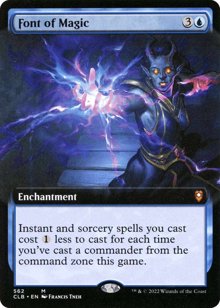 Font of Magic (Extended Art) [Commander Legends: Battle for Baldur's Gate] Foil
