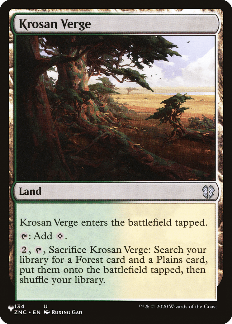 Krosan Verge |  (ZNC-134) [The List]