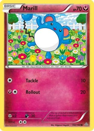 Marill 102  XY  Primal Clash - Common