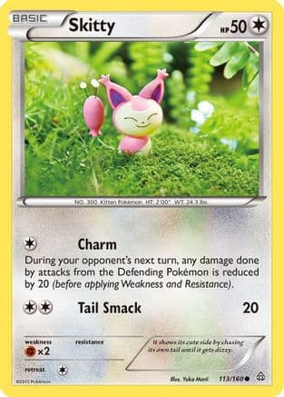 Skitty 113/160 - XY  Primal Clash Reverse Holofoil