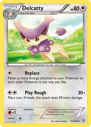Delcatty 114/160 - XY  Primal Clash Reverse Holofoil