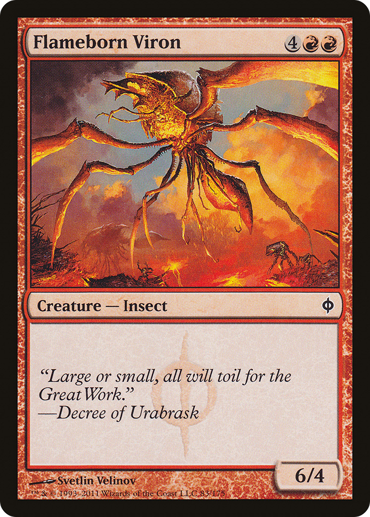Flameborn Viron [New Phyrexia] Foil