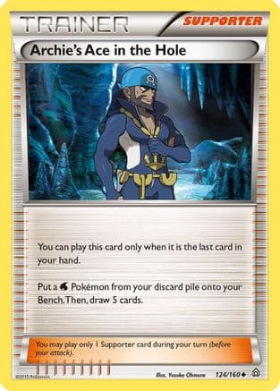 Archie's Ace in the Hole 124/160 - XY  Primal Clash Reverse Holofoil