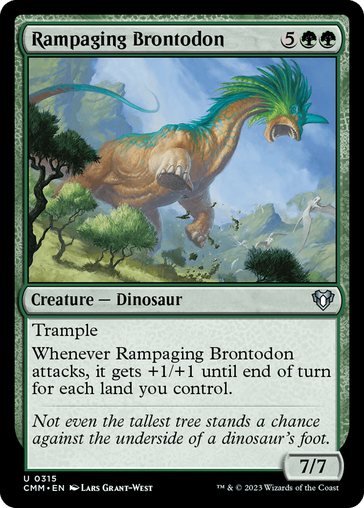 Rampaging Brontodon [Commander Masters] Foil