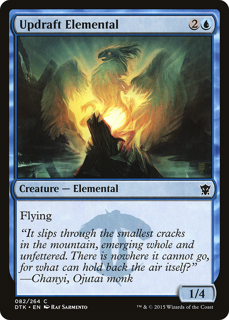 Updraft Elemental [Dragons of Tarkir] Foil
