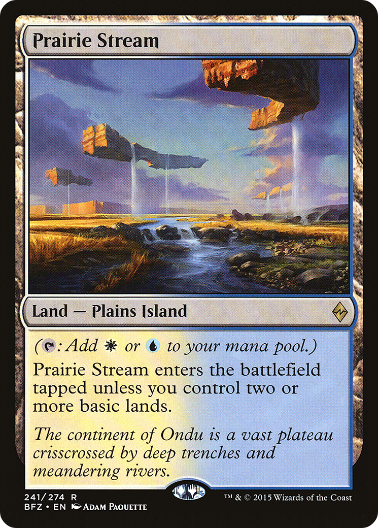 Prairie Stream [Battle for Zendikar] Foil