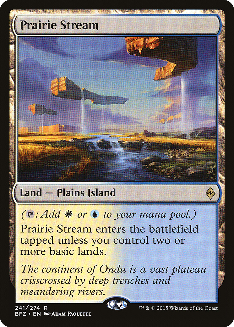 Prairie Stream [Battle for Zendikar] Foil