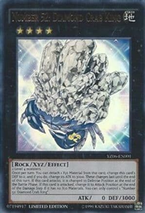 Number 52: Diamond Crab King [YZ06-EN001] Ultra Rare