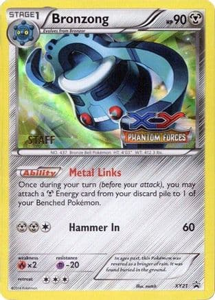 Bronzong XY21 (Prerelease) [Staff] XY21- XY Promos Holofoil