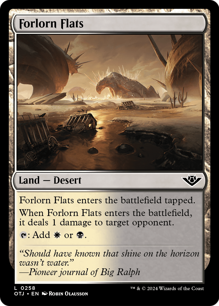 Forlorn Flats [Outlaws of Thunder Junction] Foil