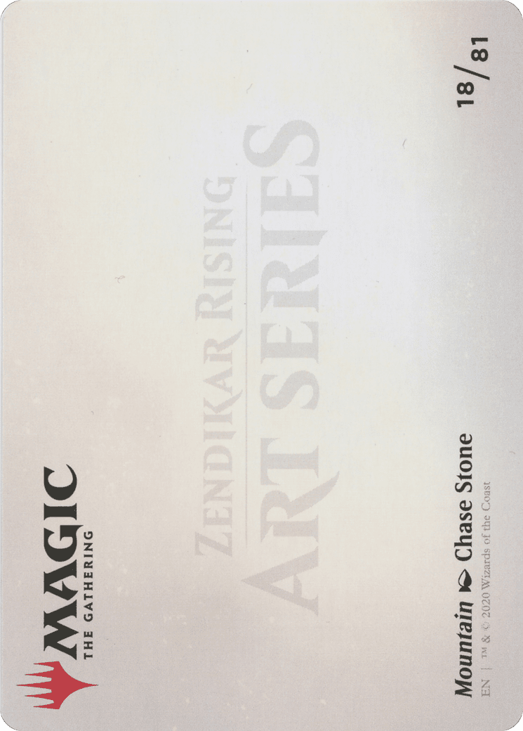 Mountain // Mountain (AZNR-018) - Zendikar Rising Art Series (Borderless)