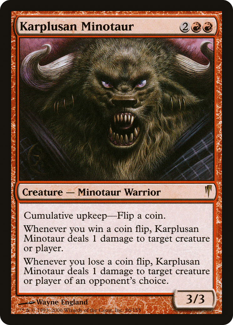 Karplusan Minotaur [Coldsnap] Foil