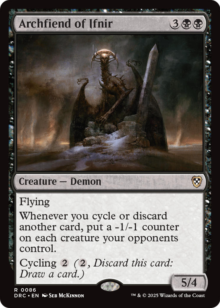 Archfiend of Ifnir (-086) [Commander: Aetherdrift]