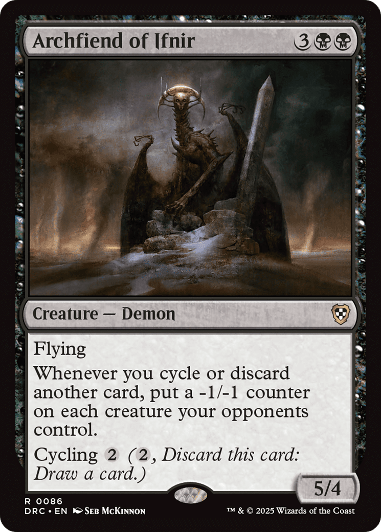 Archfiend of Ifnir (-086) [Commander: Aetherdrift]