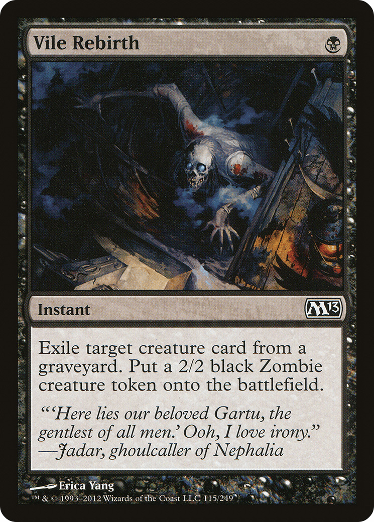 Vile Rebirth [Magic 2013] Foil