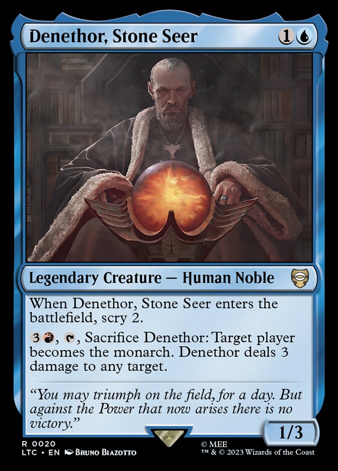 Denethor, Stone Seer 20 (Commander: The Lord of the Rings: Tales of Middle-earth) 