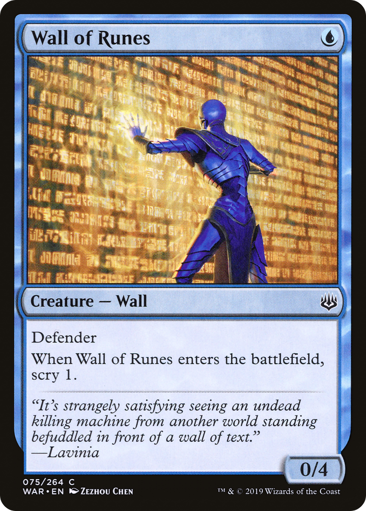 Wall of Runes [War of the Spark] Foil