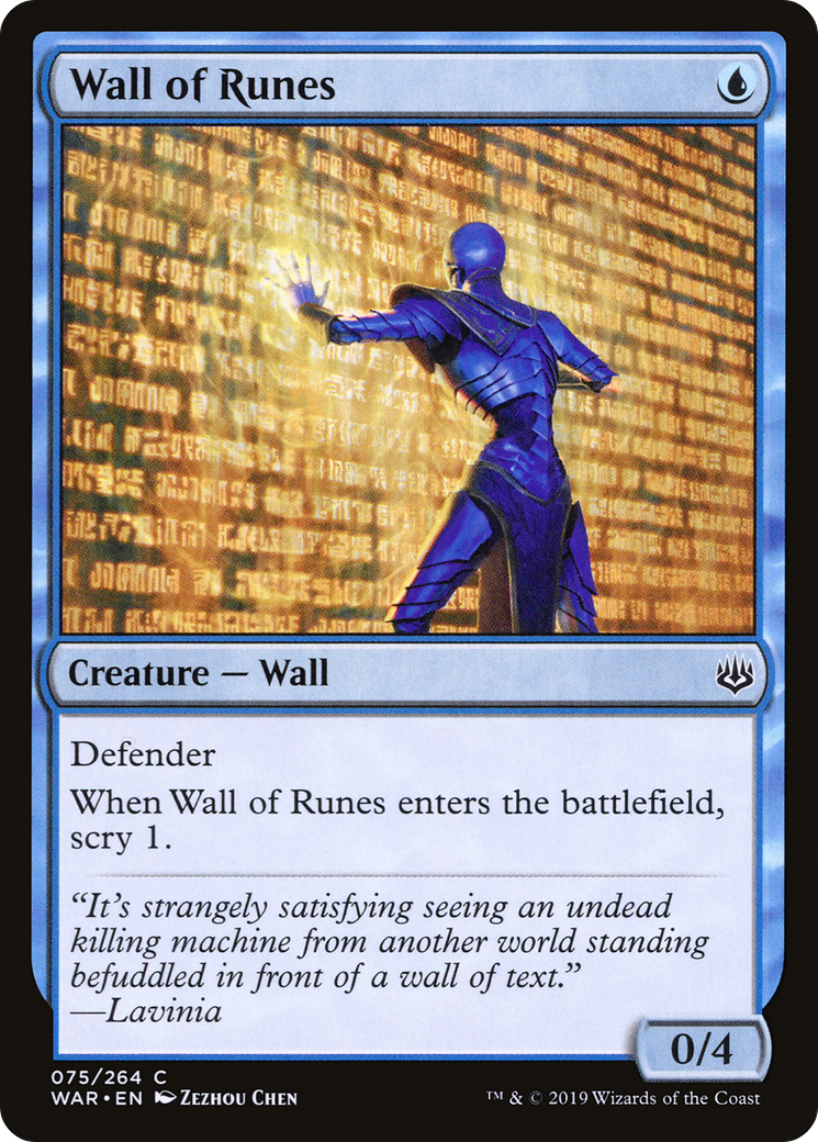 Wall of Runes [War of the Spark] Foil