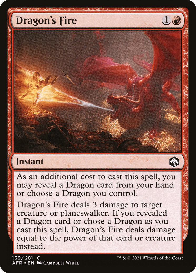 Dragon's Fire [Dungeons & Dragons: Adventures in the Forgotten Realms] Foil