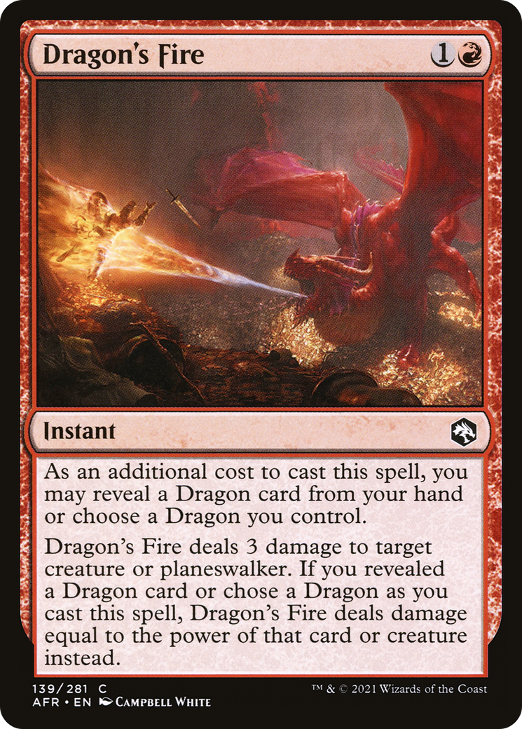 Dragon's Fire [Dungeons & Dragons: Adventures in the Forgotten Realms] Foil