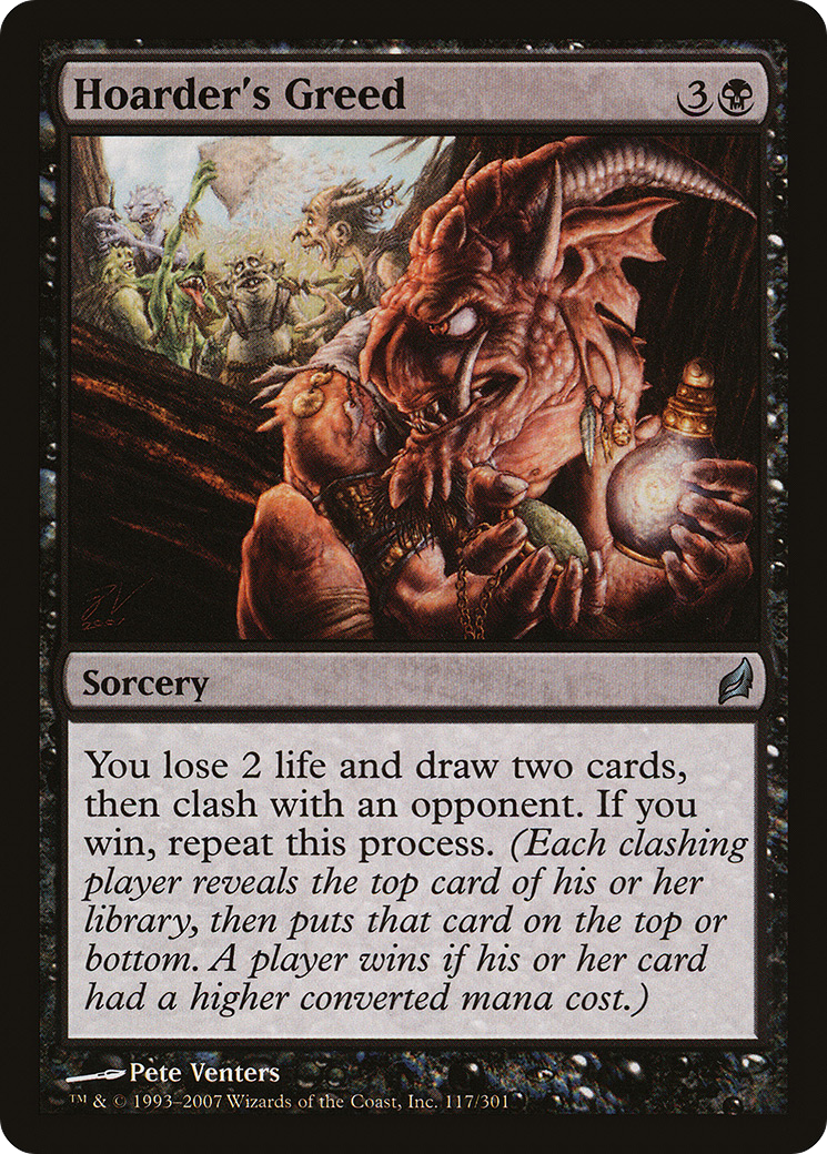 Hoarder's Greed [Lorwyn] Foil