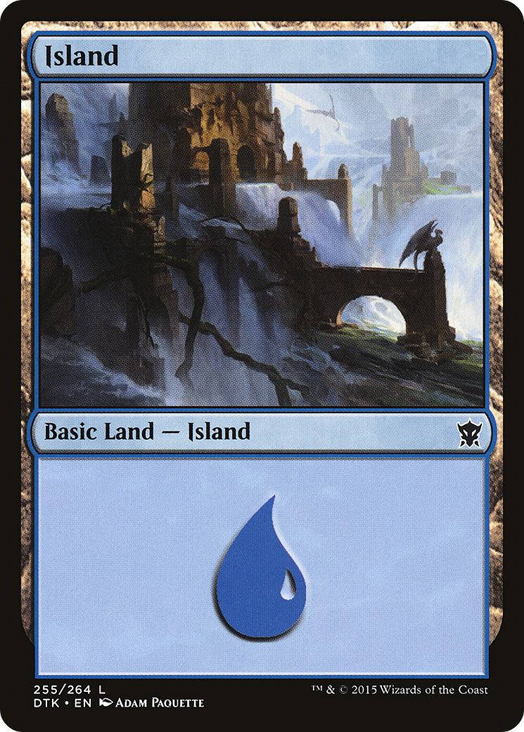 Island (255) [Dragons of Tarkir] Foil