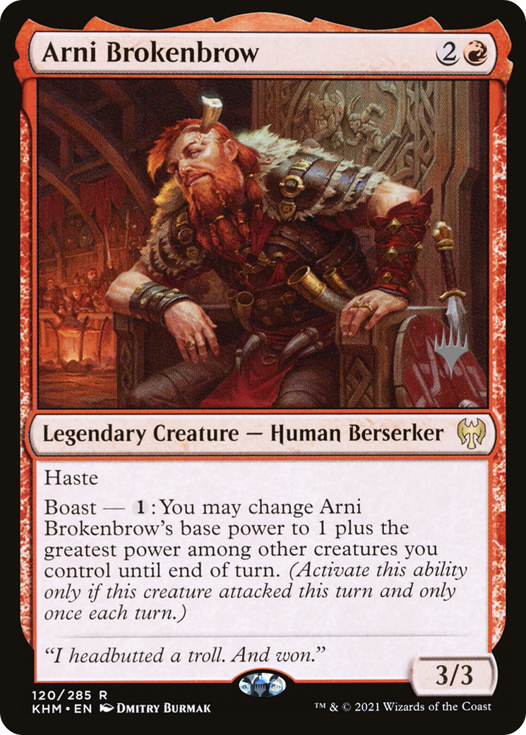 Arni Brokenbrow (Promo Pack) [Kaldheim Promos] Foil
