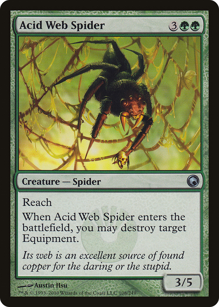 Acid Web Spider [Scars of Mirrodin] Foil