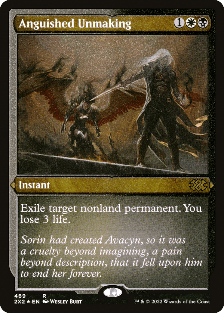 Anguished Unmaking (Foil Etched) |  Foil (469) [Double Masters 2022]
