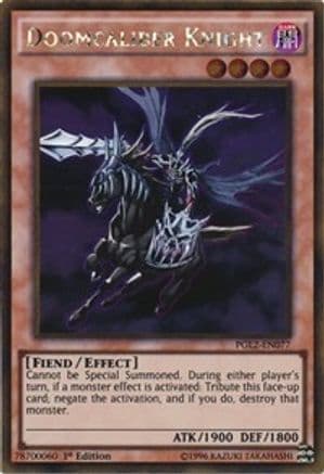Doomcaliber Knight [PGL2-EN077] Gold Rare