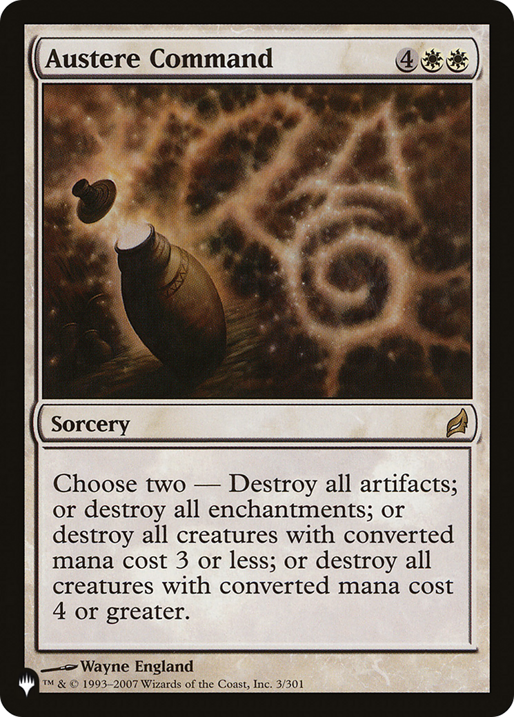 Austere Command |  (LRW-3) [The List]