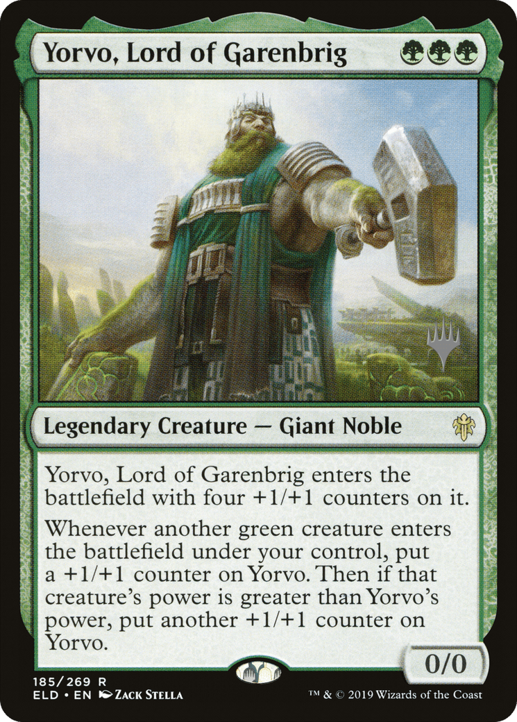 Yorvo, Lord of Garenbrig (Promo Pack) [Throne of Eldraine Promos] Foil