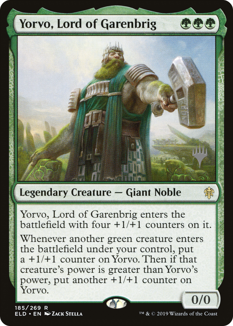 Yorvo, Lord of Garenbrig (Promo Pack) [Throne of Eldraine Promos] Foil