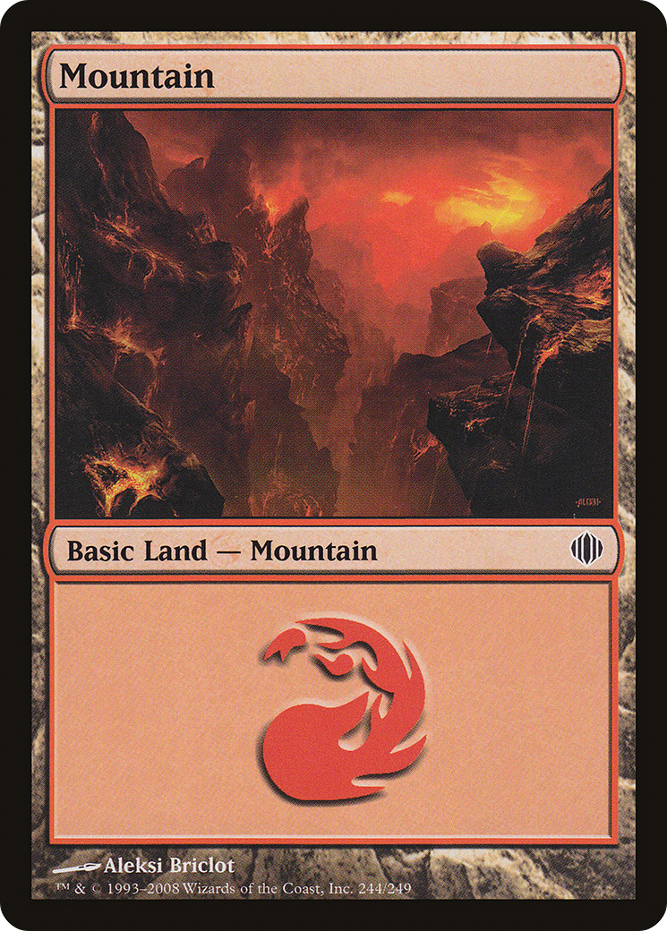 Mountain (244) [Shards of Alara] Foil