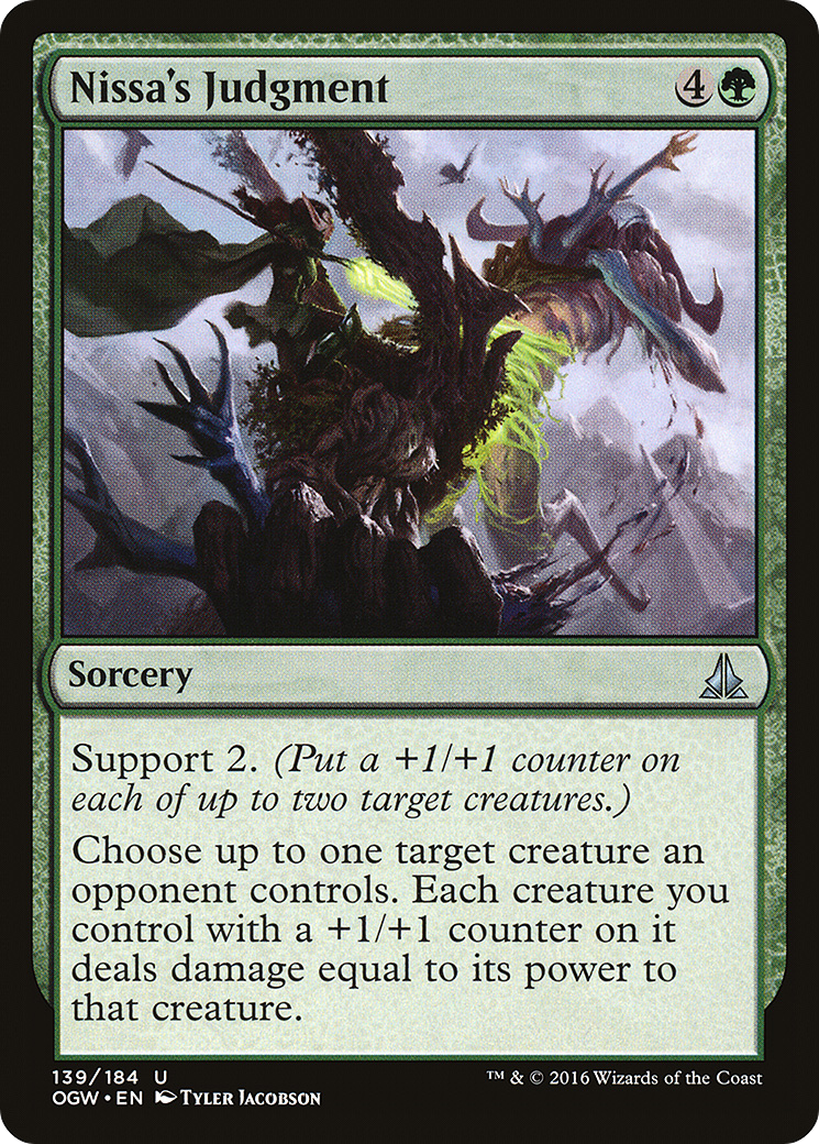 Nissa's Judgment [Oath of the Gatewatch] Foil